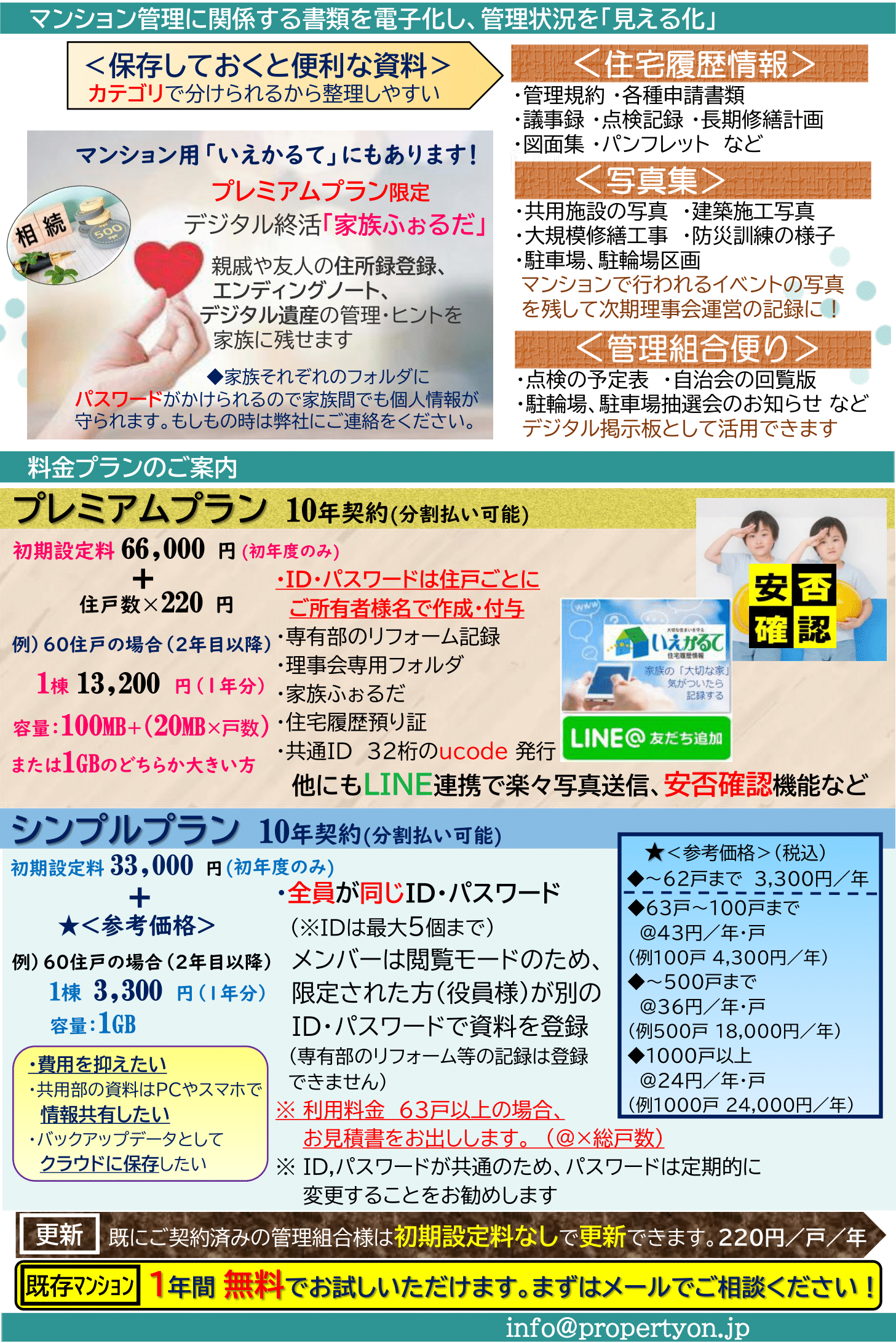 マンション・集合住宅用住宅履歴サービス